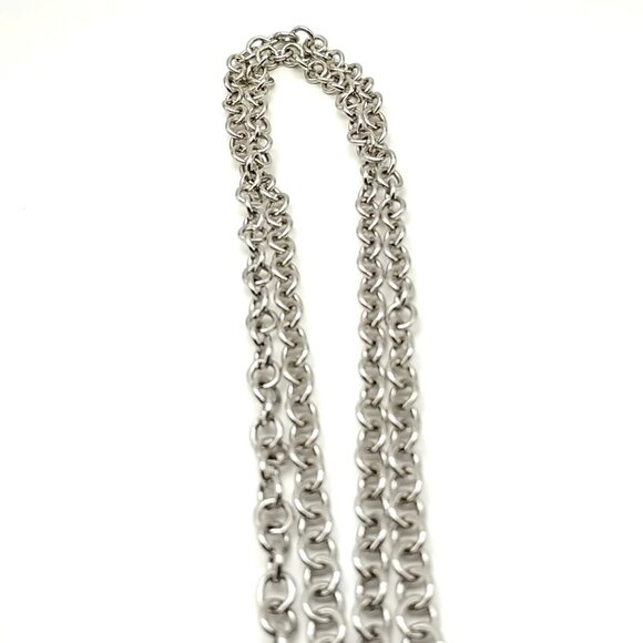 Lia Sophia VIOLET HOUR Double-layered Silver Chain Purple Acrylic Cluster Pendan - Picture 10 of 15